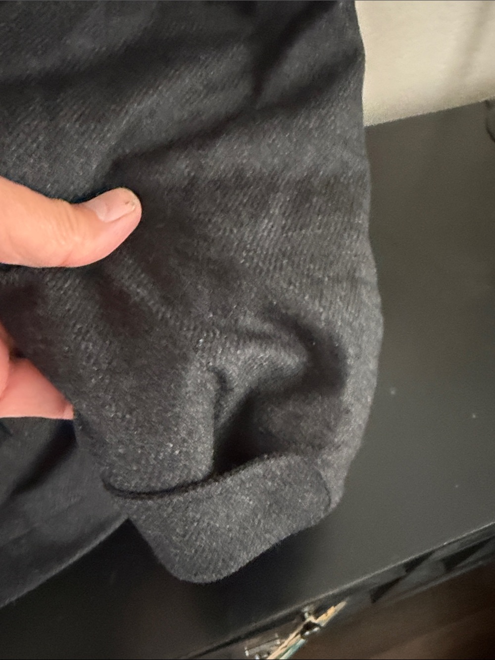 Giorgio Armani Men's Charcoal Jacket with Wool Cashmere Loro Piana Storm System - Picture 5 of 10